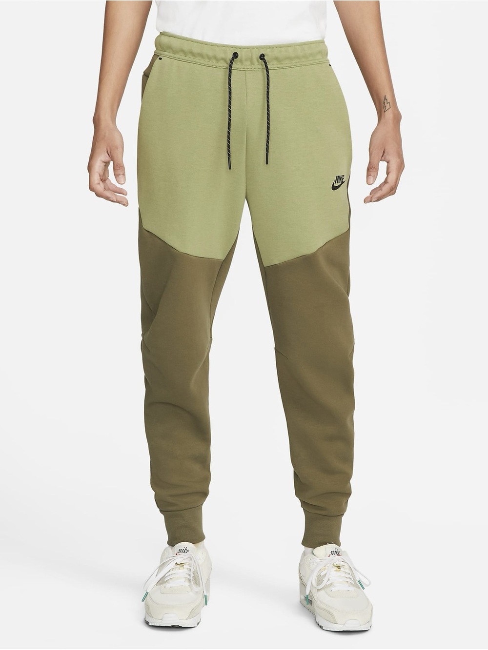 Nike Tech Men’s Fleece Olive Flak/Black Jogger Pants